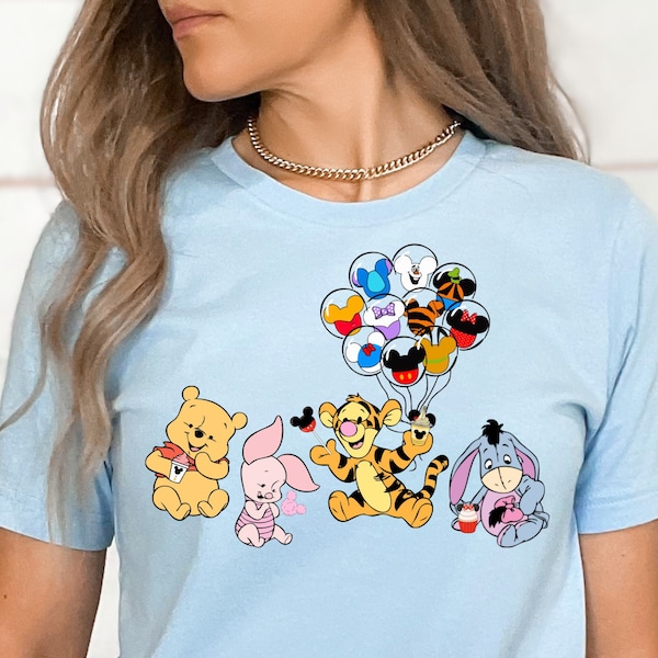 Winnie The Pooh Snaks Shirts, Baby Pooh Shirt, Baby Winnie The Pooh Characters, Disney Kids Shirt, Piglet,Tiger Shirts