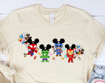 Baby Avengers Heroes Shirt, Marvel Shirts, Avengers Gift Shirts, Disney Movie Shirts, Super Hero Tees, Disney Snacks Shirts