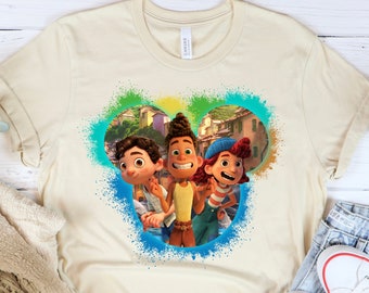 Luca with Friends Shirt, Luca Paguro, Luca Gift Shirt, Luca Family Trip Shirt, Cool Luca Shirt, Disney Luca Shirt