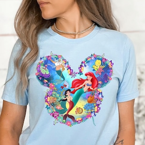 Princess Ariel Shirts, The Little Mermaid Shirt, Disney Vacation Shirt, Disney Girl Shirt, Disney Woman, Princess Shirt