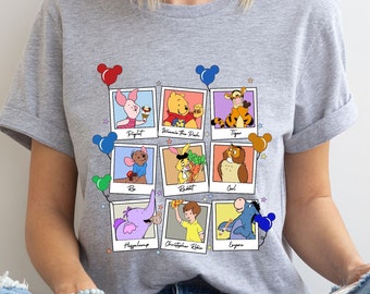 Disney Pooh and Friends Picture Frames Shirt, Winnie The Pooh Characters Shirt, Disney Winnie The Pooh Shirt, Tiger Owl Rabbit Roo Eeyore