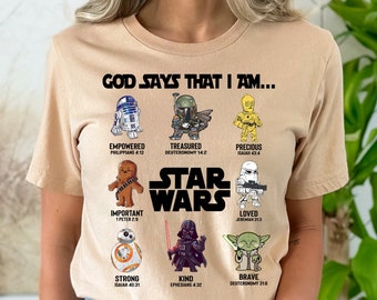 Star Wars Shirts, Disney Star Wars Shirts, God Says That I am Shirts, Disney Family Shirts, Disney Movie Shirts