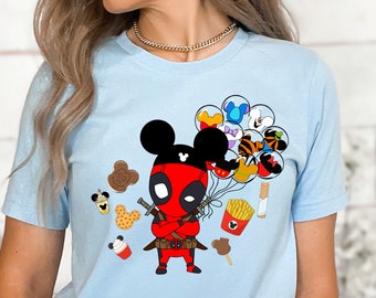 Deadpool Snacks Shirt, Marvel Deadpool Shirts, Disney Baloons Shirt, Disney Snacks Shirt, Disney Adult Shirt, Marvel Shirt, Disney Gift