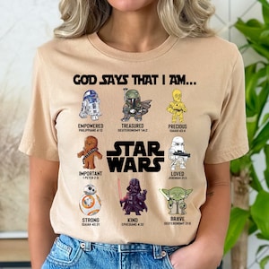 Star Wars Shirts, Disney Star Wars Shirts, God Says That I am Shirts, Disney Family Shirts, Disney Movie Shirts