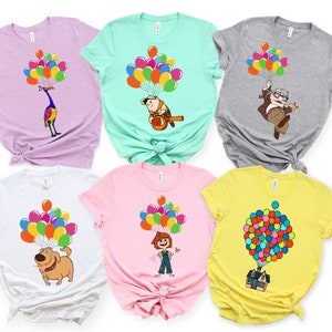 Disney Up Movie Shirts, Carl and Ellie Matching Shirts, Disney Up Trip Shirts, Up Balloon Shirts, Adventure Is Out There Trip Shirt