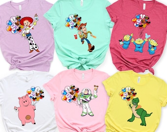 Toy Story Characters Shirts, Toy Story Group Tees, Toy Story Toddler Shirts, Woody Youth Shirts, Toy Story Birthday Shirts