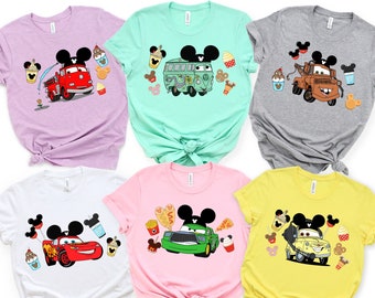 Disney Cars Snacks Shirt, Cars Group Shirt, Disney Matching Shirts, McQueen Shirt, Disney Cars Gifts, Disney Trip Shirts, Cars Sweatshirt