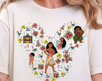 Disney Moana Shirt, Moana And Maui Shirt, Mickey Ears Theme, Moana Shirt, Disney Matching Shirt, Princess Matching Shirt, Moana Gift Shirt