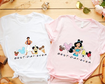 Disney Aladdin and Jasmine Couple, Disney Couple Trip Shirt, Disney Snacks Couple Shirt, Disney Snacks Aladdin and Jasmine Trip Shirt