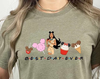 Pocahontas Best Day Ever Snack Shirt, Disney Princess Shirt, Disneyland Snacks Shirt, Princess Pocahontas Shirt, Disneyworld Shirt, Trip Tee