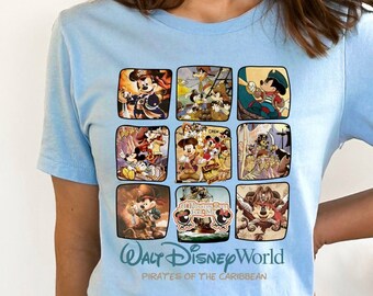 Walt Disney World Pirates of The Caribbean Mickey's Crew Shirt, Mickey Mouse Pirates Shirt, Disney Pirates Gift Shirt, Disney Adventure Tee