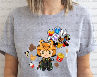 Loki Snacks Shirt, Marvel Loki Shirt, Disney Loki Shirt, Loki Balloons Shirt, Disney Snacks Shirt, Disney Adult Shirt, Disney Gift Tees