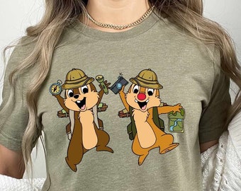 Disney Chip N Dale Safari Shirt, Animal Kingdom Shirt, Disney Safari Shirt, Disney Chip and Dale Trip Tee, Chip and Dal Rescue Rangers movie