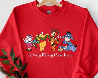 Sudadera navideña de Winnie the Pooh: Piglet, Tigger, Eeyore