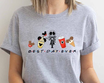 Jack Skellington Best Day Ever Snacks Shirt, Disneyland Snacks Shirt, The Nightmare Before Christmas Movie, Disney Trip Shirt, Gift Tee