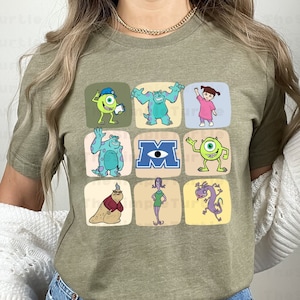 Disney Monster University Characters Shirt,Mike Wazowski - Sully - Boo - Roz - Celia - Randall Boggs Shirt, Disney Vacation Shirt, Gift Tee