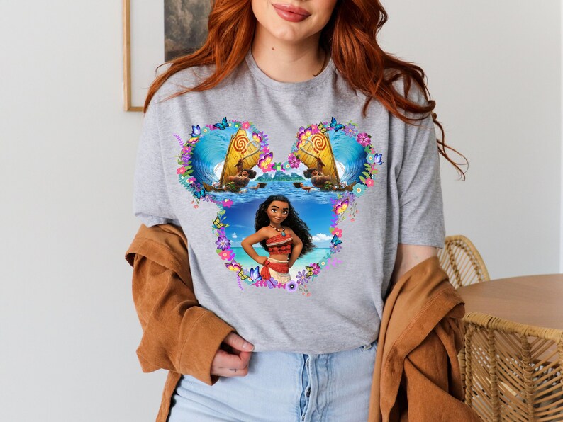 a woman wearing a shirt with a picture of a woman on it