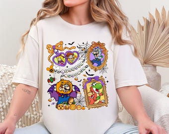Super Mario Halloween Shirt: Mario & Friends Game Tee