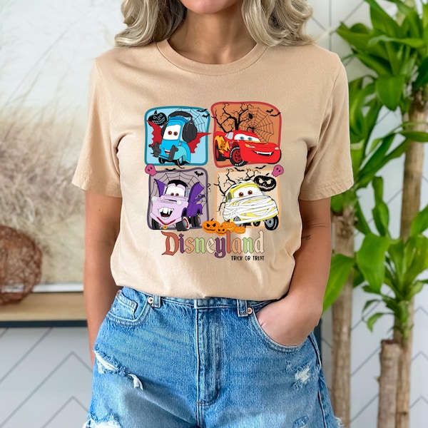 Halloween Cars Shirt, Disney Halloween Cars Shirt, McQueen Shirt, Mater Shirt, Guido Shirt, Halloween Gift Shirt, Halloween 2023