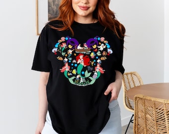 Disney The Little Mermaid Shirt, The Little Mermaid Characters Shirt, Disney Princess Ariel Shirt, Disney The Little Mermaid Movie Shirt
