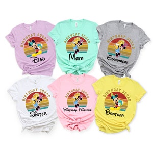 Family Disney Birthday Vacation, Birthday Matching Shirts, Disney Birthday Trip Shirt, Disney Birthday Squad, Kids Birthday Shirts