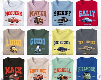 Disney Cars Characters Matching Shirt, Disney Cars Group Shirt, Disney Car Sally McQueen Mater Matching Shirt, Cars Trip Group Shirt