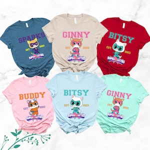 Disney Super Kitties Matching Shirt, Super Kitties Ginny Shirt, Super Kitties Sparks Shirt, Super Kitties Buddy Shirt, Super Kitties Bitsy