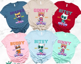 Disney Super Kitties Matching Shirt, Super Kitties Ginny Shirt, Super Kitties Sparks Shirt, Super Kitties Buddy Shirt, Super Kitties Bitsy