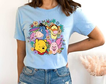 Winnie the Pooh Characters Shirt, Eeyore Donkey, Tigger,Piglet, Disney Pooh And Friends Tee, Disney Travel Shirt, Disney Pooh Bear Shirt