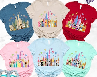 Disney Castle Matching Shirt, Disney Characters Matching Shirt, Star wars Mickey Safari Toy Story Winnie The Pooh and Disney Princesses Tee