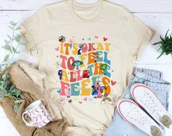 Inside Out Themed Disney Shirt, It's Okay To Feel All The Feels Shirt, Disney Inside Out Movie Shirt, Disney It's Okay To Feel All The Feels