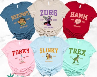 Disney Toy Story Characters Matching Shirt, Disney Toy Story Woody Jessie Bo Peep Mr Potato Matching Shirt, Disney Toy Story Group Shirt