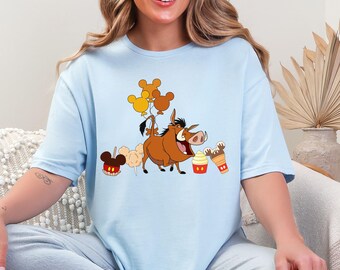 The Lion King Pumbaa Shirt, Disney Snacks Shirt, Disney Pumbaa Shirt, Disney Lion King Movie Character Pumbaa,  Disney Matching Shirt