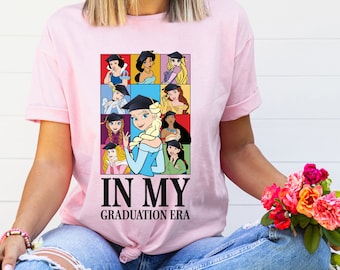 Camisa de Disney en mi era de graduación, Camisa de princesas de Disney en mi era de graduación, Camisa de Elsa de Disney en mi era de graduación, Camiseta de princesa de Disney
