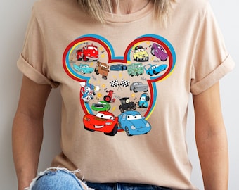 Disney Cars Shirt, Disney McQueen Sally Mater Shirt, Disney Friend Tee, Disney Trip Shirt, Disney Boy Shirt, Cars Gift, Disney Travel Shirt