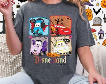 Halloween Disney Cars Shirt, Halloween Cars Shirt, Cars Movie Characters, Halloween McQueen Shirt, Lightning McQueen, Mater, Luigi, Guido