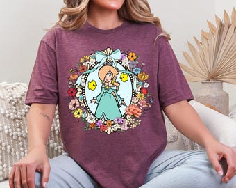 Super Mario Character Rosalina Shirt, Super Mario Rosalina Shirt, Super Mario Group, Super Mario Matching, Super Mario Bros, Mario Gift Tee