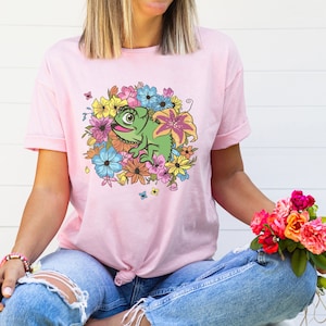 Pascal Floral Shirt, Rapunzel Movie Pascal Shirt, Disney Tangled Movie Pascal Shirt, Disney Pascal Shirt, Rapunzel Pascal Tee, Disney Gift