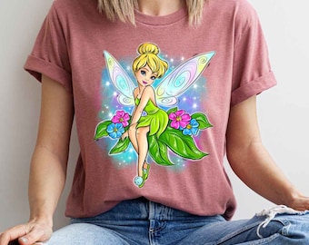 Disney Fairy Princess Tinkerbell Shirt,Disney Fairies,Tinker Bell Fairy Shirt, Disney World Gift Tee, Disney Fairy Trip Tee, Peter Pan Movie