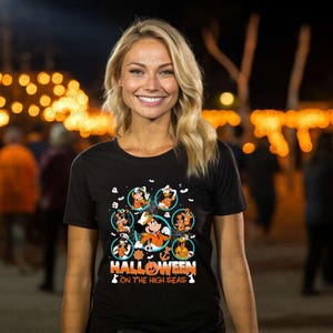 Disney Captain Mickey Halloween On The High Seas Shirt, Disney Characters Sea Shirt, Halloween Captain Mickey Mouse Shirt, Disney Gift Tee