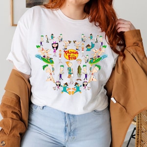 Disney Phineas And Ferb Shirt, Phineas And Ferb Characters Shirt, Disney Mickey Head Shirt, Phineas And Ferb Movie Shirt, Disney Trip Tee
