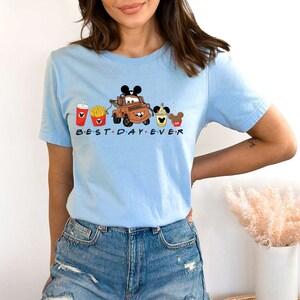 Mater Best Day Ever Shirt, Cars Movie Shirt, Disneyland Snacks Shirt, Disney Trip Tee, Mater With Mickey Ears, Disney Pixar Cars Movie Mater image 2