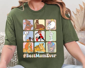 Best Mom Ever Shirt, Disney Themed Shirt, Best Mom Ever Tee, Disney Characters Tee, Mother's Day Shirt, Gift For Mom, Disney Mother Shirt