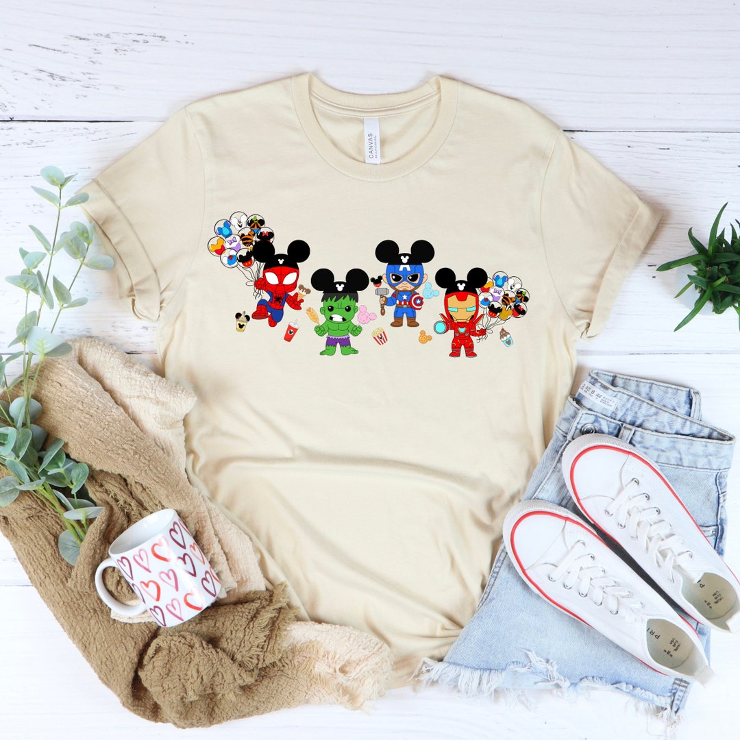 6 Month To 6 Year Babies Marvel Characters Print Good Quality T-shirt Set
