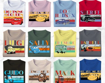 Disney Cars Movie Shirts, Cars Characters Shirt, Disney Cars Group Shirt, Cars Matching Shirts, Cars Family Shirts, McQueen, Sally,Tow Mater