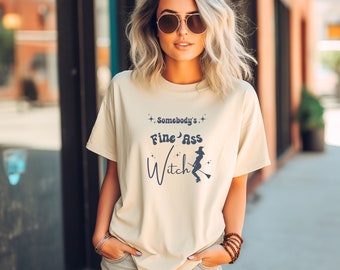 Camiseta Witch Comfort Colors®, camisa de Halloween de bruxa má, bruxa boa, camiseta Hocus Pocus, camisa de esposa assustadora, camisa de bruxa engraçada, presente para o Halloween
