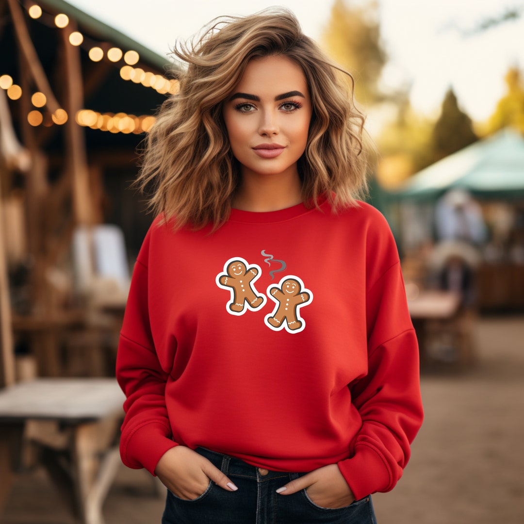 Gingerbread Men Sweatshirt, Christmas Sweater, Festive Sweatshirt