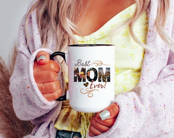 Mother's Day Mug,Mother's Day Gift,Best Mom Gift,Birthday Gift for Her,Floral Mug,Flower Gift,Women's Gift,Mom Mug,Mom Birthday Gift