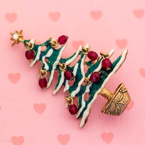 Vintage Stylish Christmas Tree Brooch - X5