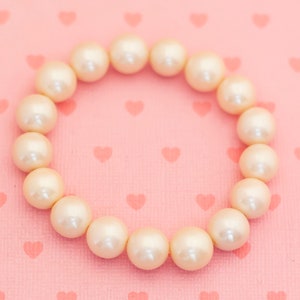 Vintage Victorian Faux Pearls Unique Beaded Bracelet 8 inch - X20